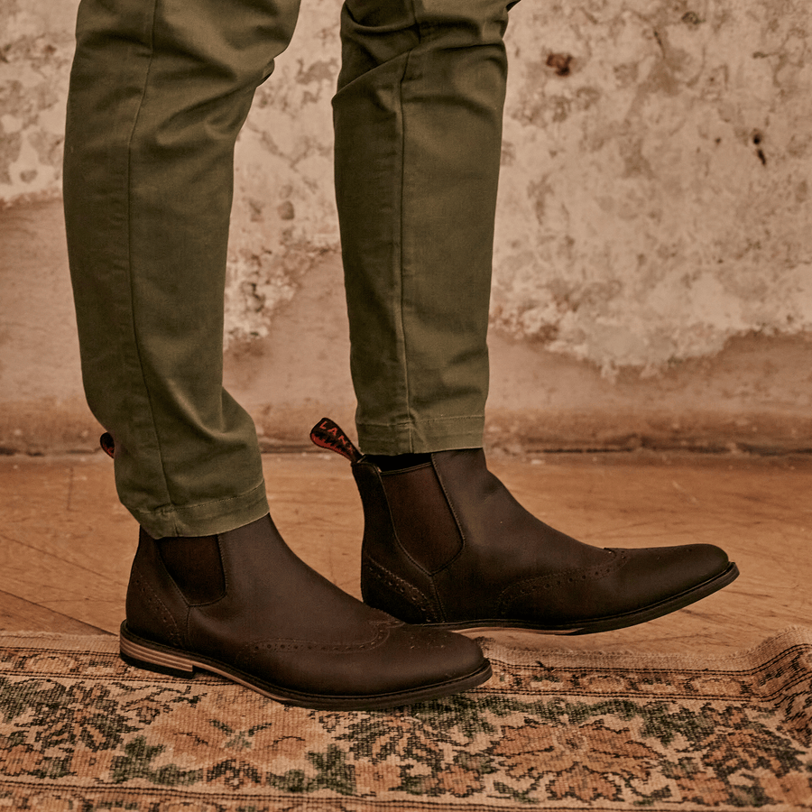 Distressed chelsea boots sales mens