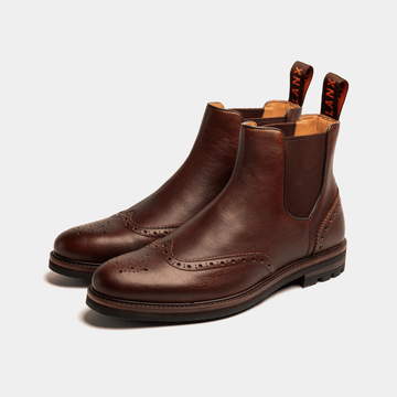MITTON // CHESTNUT GRAINED-Men's Chelsea | LANX Proper Men's Shoes