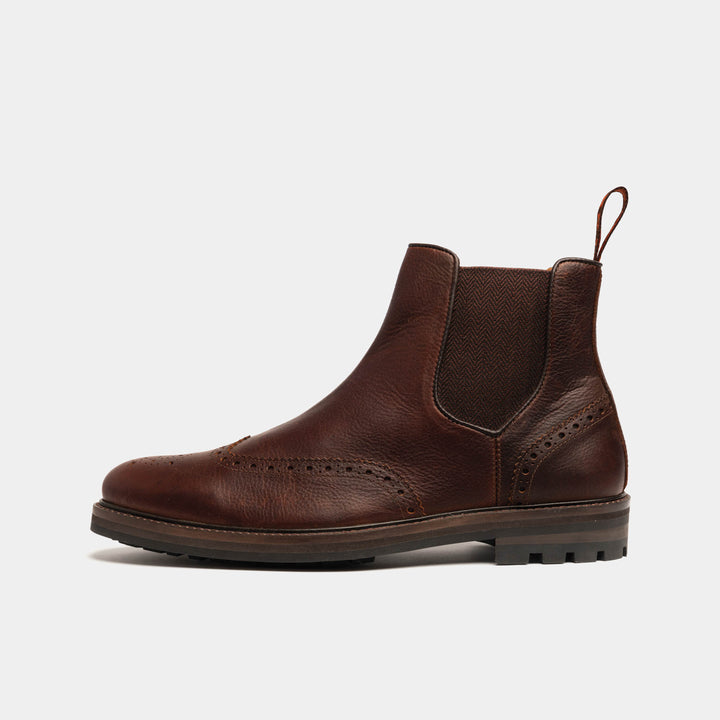 MITTON // CHESTNUT GRAINED-Men's Chelsea | LANX Proper Men's Shoes