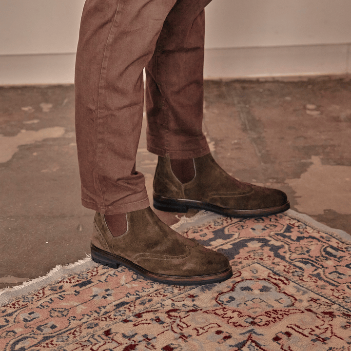 MITTON // KHAKI SUEDE-Men's Chelsea | LANX Proper Men's Shoes