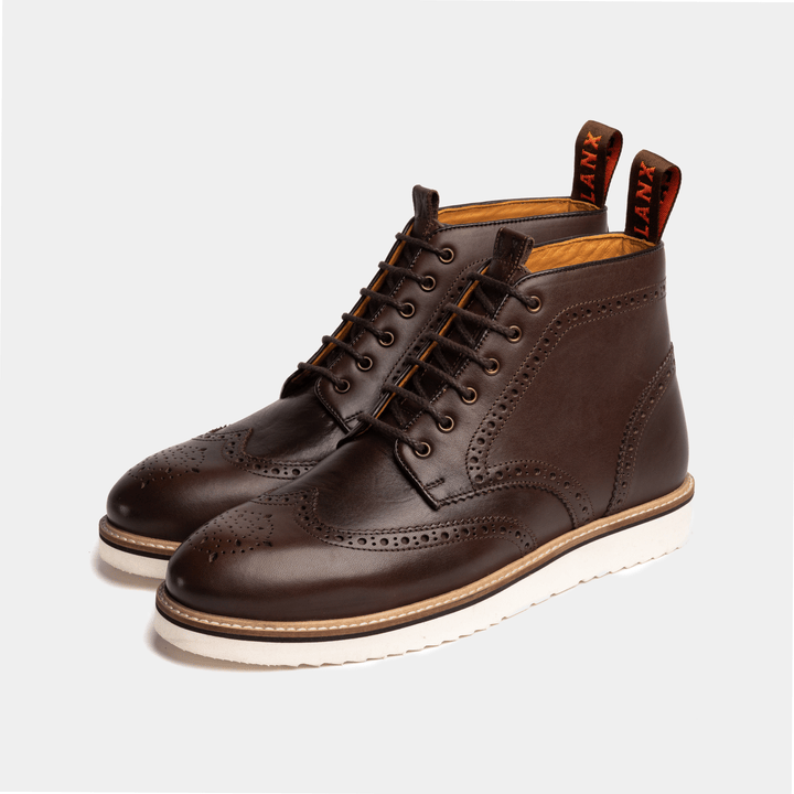 Men's - Green - Khaki - Leather - Derby Boots – LANX