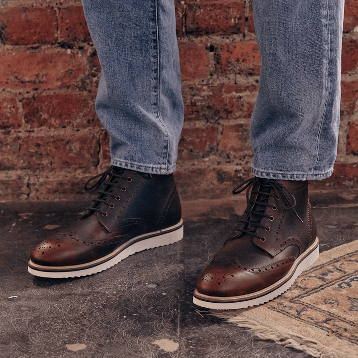 NEWTON // REDBRICK GRAINED-Men's Boots | LANX Proper Men's Shoes