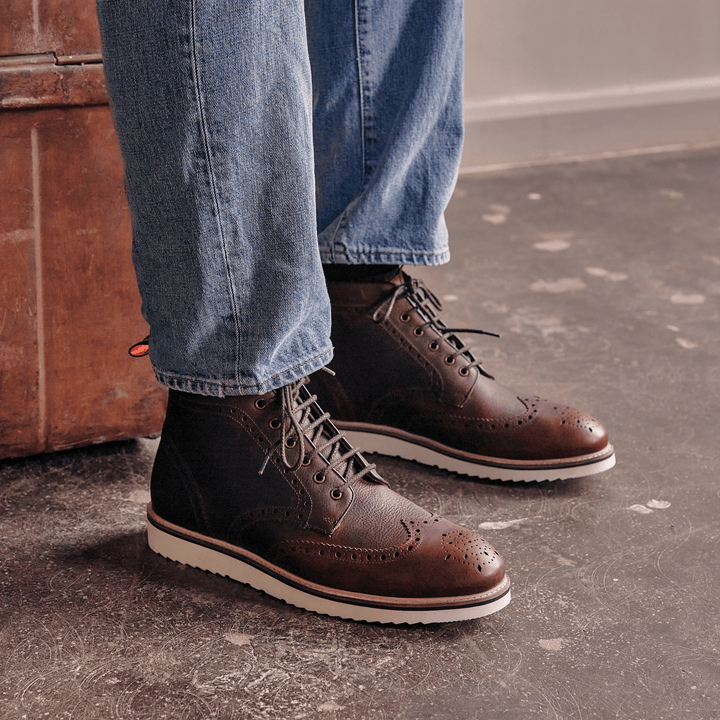 NEWTON // REDBRICK GRAINED-Men's Boots | LANX Proper Men's Shoes