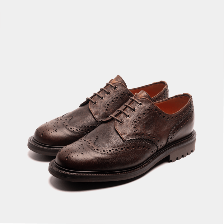 RISHTON // BROWN GRAINED-Men's Shoes | LANX Proper Men's Shoes