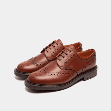 RISHTON // CHESTNUT BROWN-Men's Shoes | LANX Proper Men's Shoes