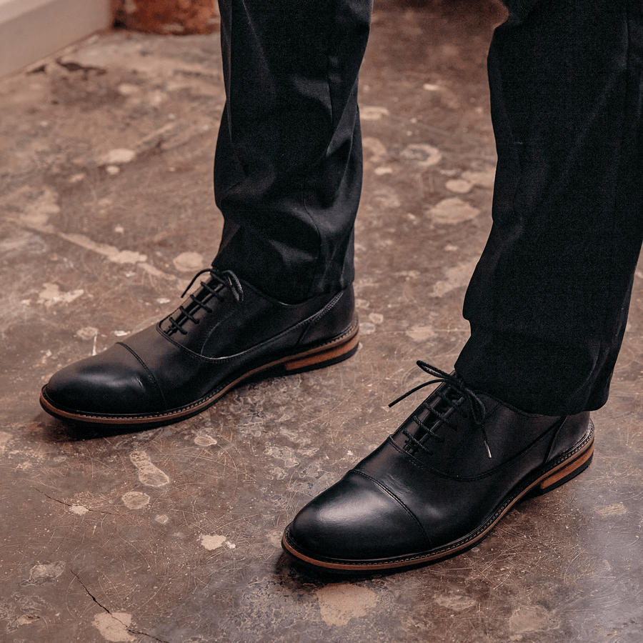SABDEN // BLACK-Men's Shoes | LANX Proper Men's Shoes