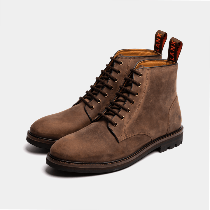 Mens brown distressed boots best sale