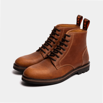 SETTLE // CARAMEL GRAINED-Men's Boots | LANX Proper Men's Shoes