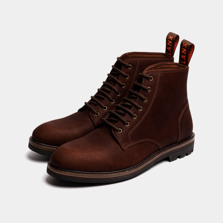 SETTLE // CARAMEL GRAINED-Men's Boots | LANX Proper Men's Shoes