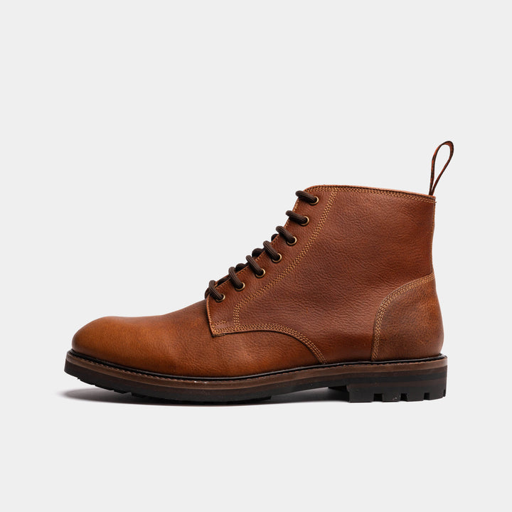 SETTLE // CARAMEL GRAINED-Men's Boots | LANX Proper Men's Shoes