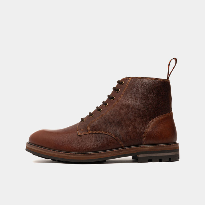 SETTLE // CARAMEL GRAINED-Men's Boots | LANX Proper Men's Shoes