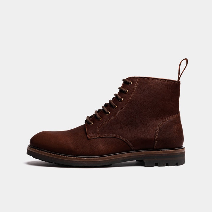 SETTLE // CARAMEL GRAINED-Men's Boots | LANX Proper Men's Shoes