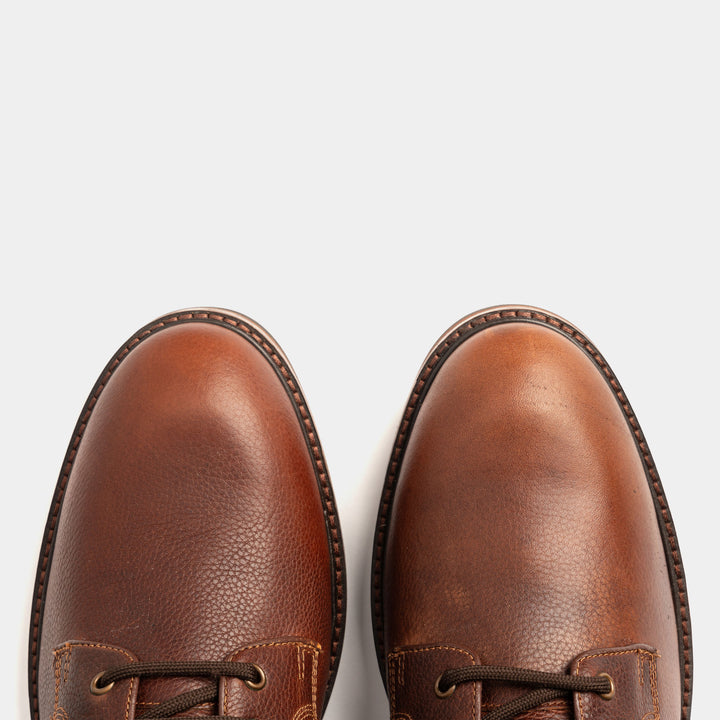 SETTLE // CARAMEL GRAINED-Men's Boots | LANX Proper Men's Shoes