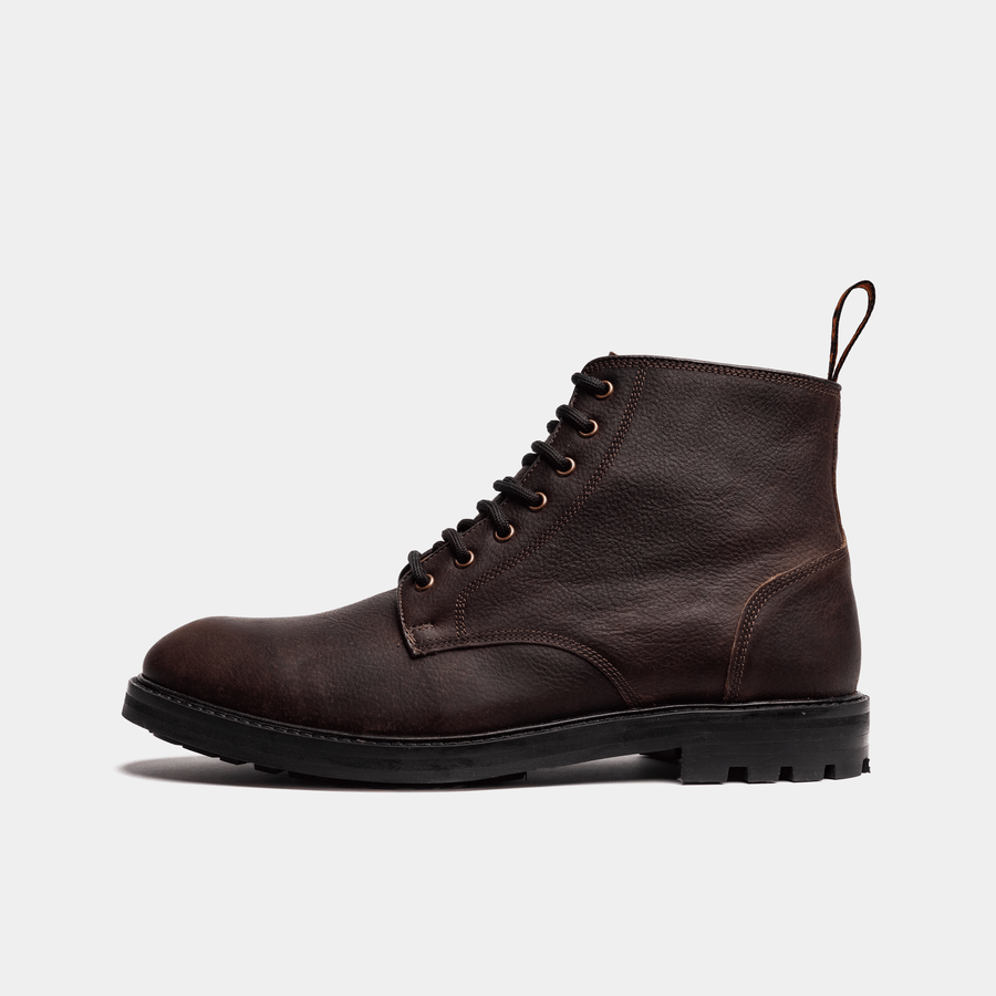 Men's - Burgundy - Brown - Leather - Derby Boots – LANX