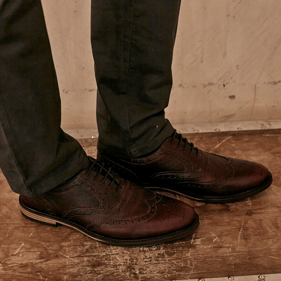 SHIREBURN // CHESTNUT GRAINED-Men's Shoes | LANX Proper Men's Shoes