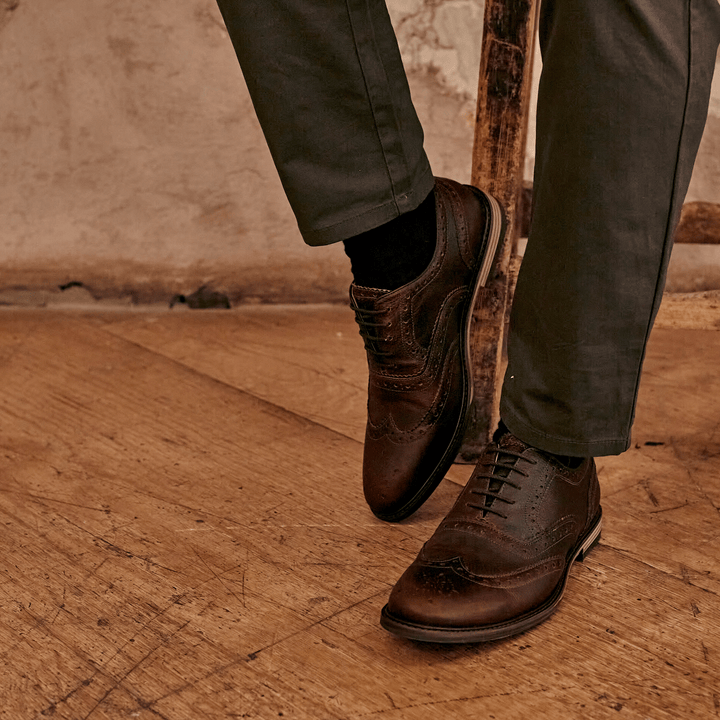 SHIREBURN // CHESTNUT GRAINED-Men's Shoes | LANX Proper Men's Shoes