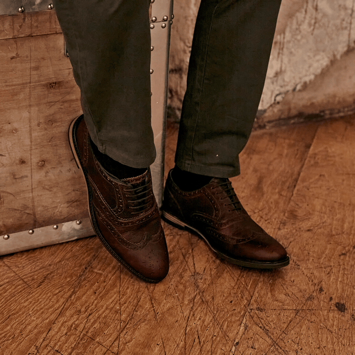 SHIREBURN // CHESTNUT GRAINED-Men's Shoes | LANX Proper Men's Shoes