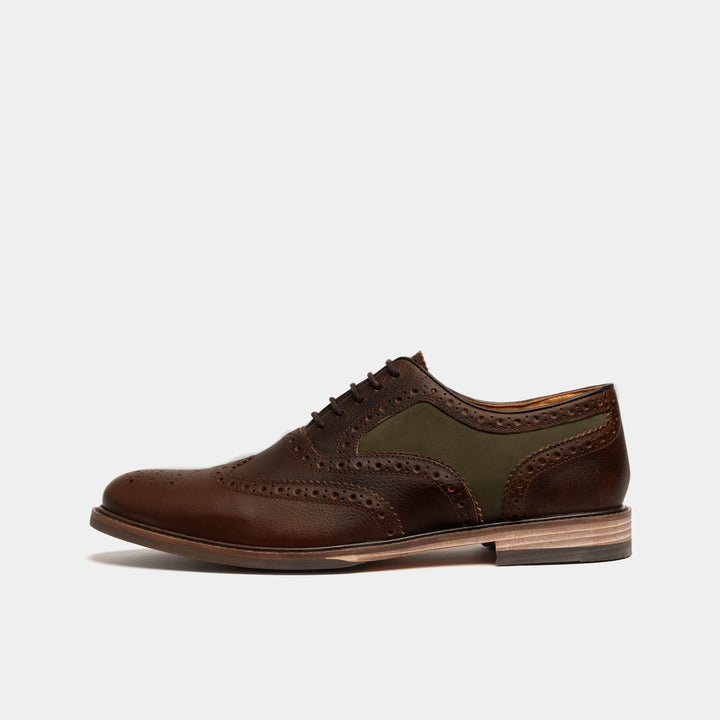 SHIREBURN // RUSSET & GREEN-Men's Shoes | LANX Proper Men's Shoes