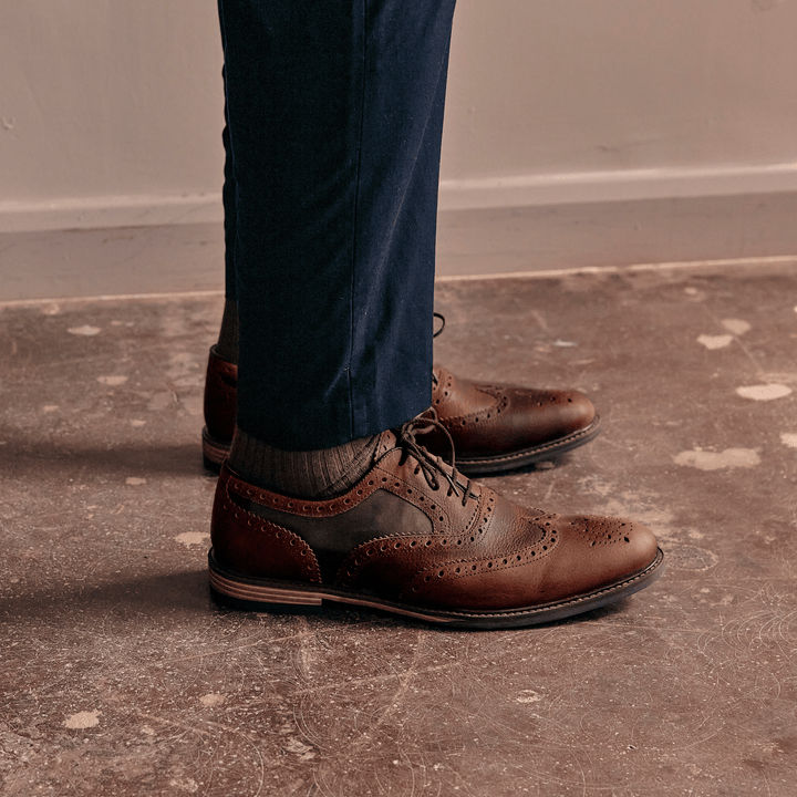 SHIREBURN // RUSSET & GREEN-Men's Shoes | LANX Proper Men's Shoes