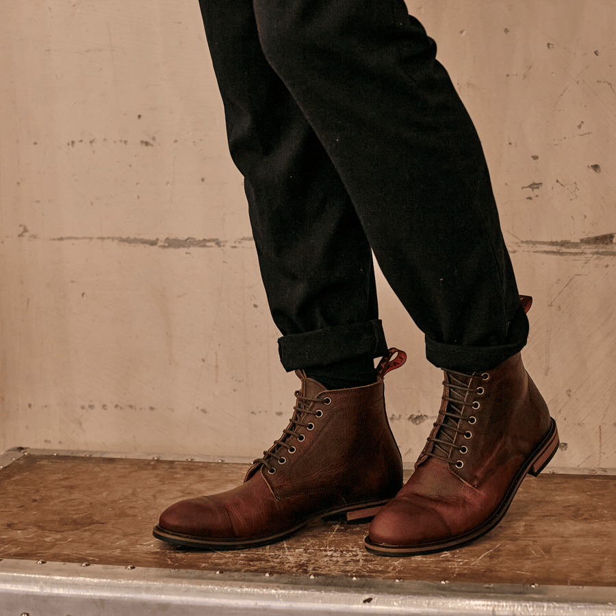 TASKER // BURGUNDY GAUCHO-Men's Boots