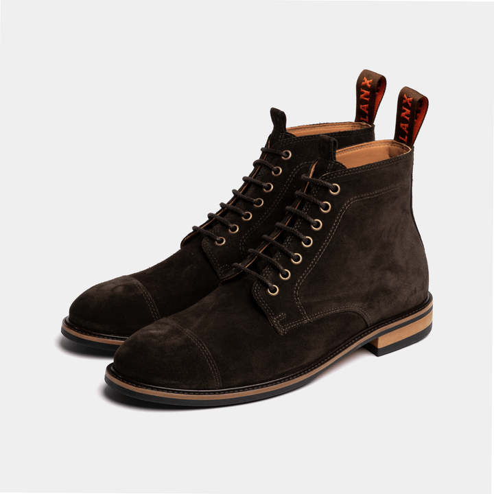 Men's - Grey - Light - Leather - Derby Boots – LANX