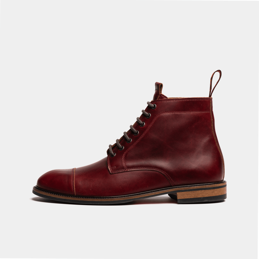 TASKER // VIRGINIA BURGUNDY-Men's Boots | LANX Proper Men's Shoes