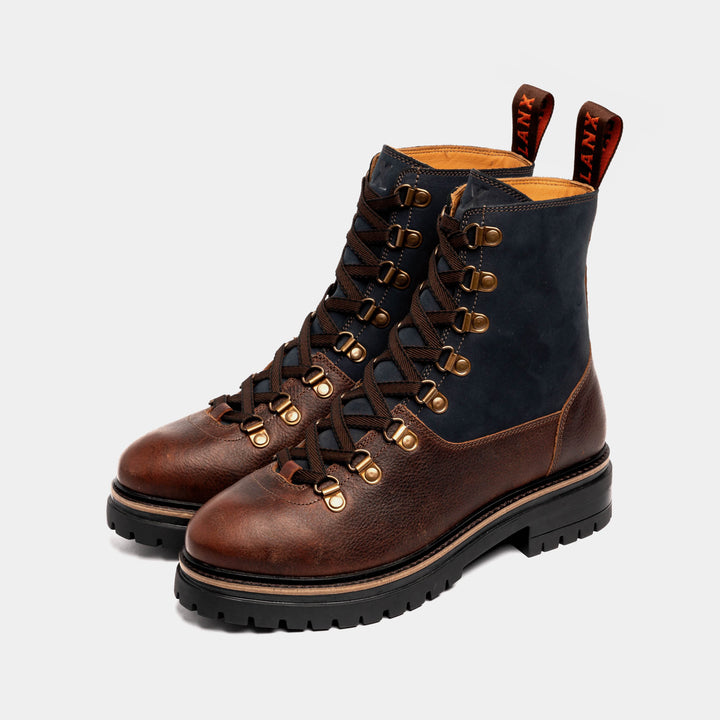 WHALLEY / CHESTNUT & NAVY-Women’s Boots | LANX Proper Men's Shoes