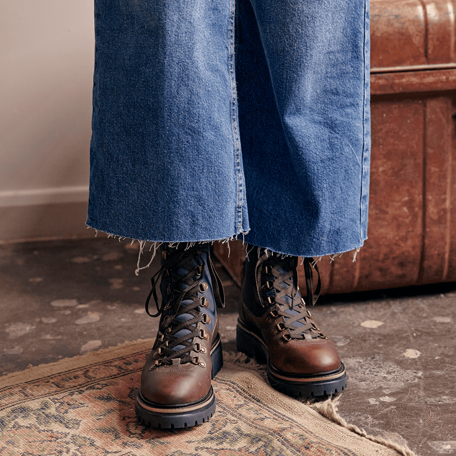 WHALLEY / CHESTNUT & NAVY-Women’s Boots | LANX Proper Men's Shoes