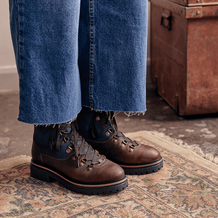 WHALLEY / CHESTNUT & NAVY-Women’s Boots | LANX Proper Men's Shoes