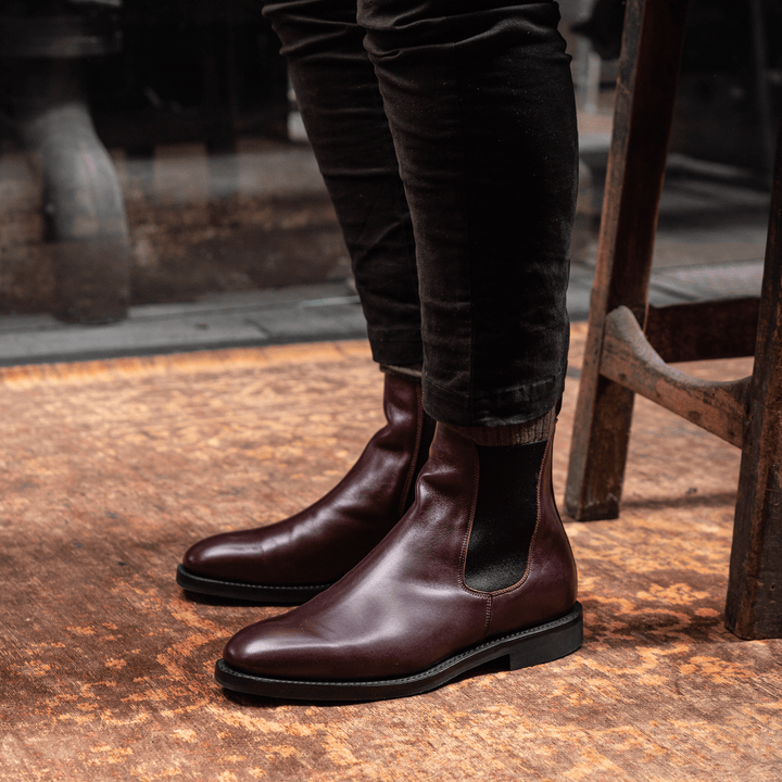 WISWELL // BORDEAUX-Men's Chelsea | LANX Proper Men's Shoes