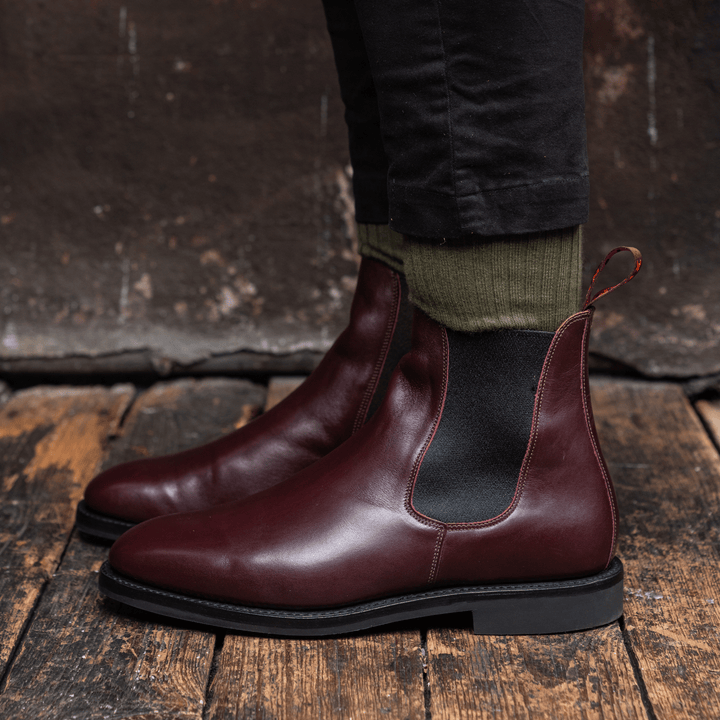 WISWELL // BORDEAUX-Men's Chelsea | LANX Proper Men's Shoes