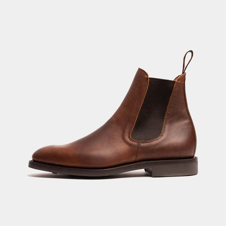 WISWELL // BROWN GRAINED-Men's Chelsea | LANX Proper Men's Shoes