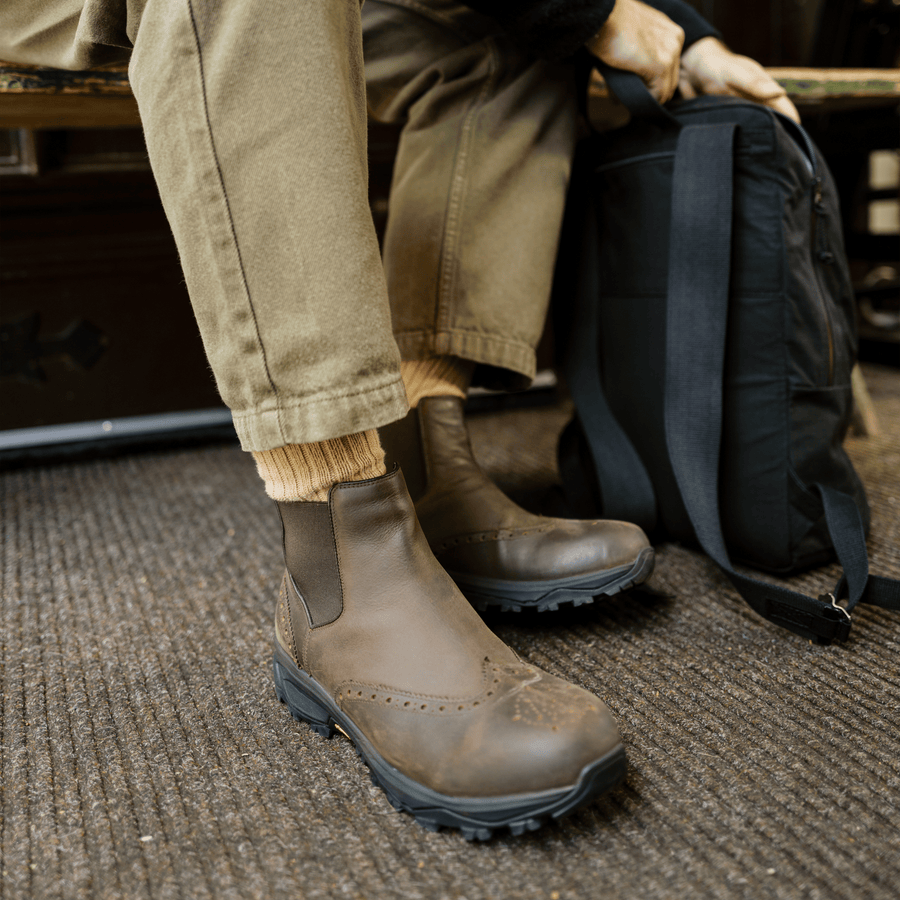MALHAM // BROWN DISTRESSED-MEN'S SHOE | LANX Proper Men's Shoes