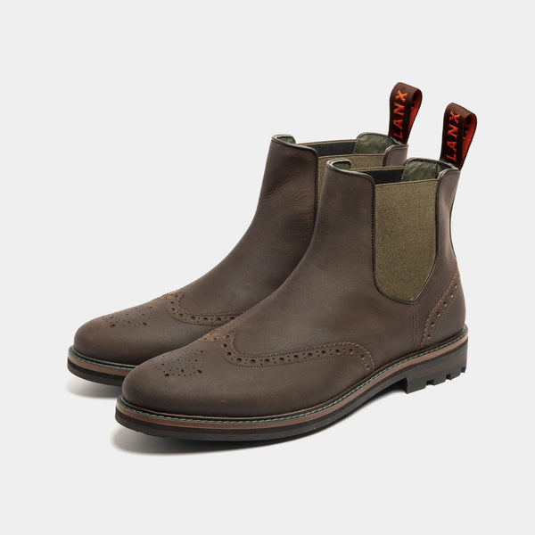 MITTON // BROWN & KHAKI-Men's Chelsea | LANX Proper Men's Shoes