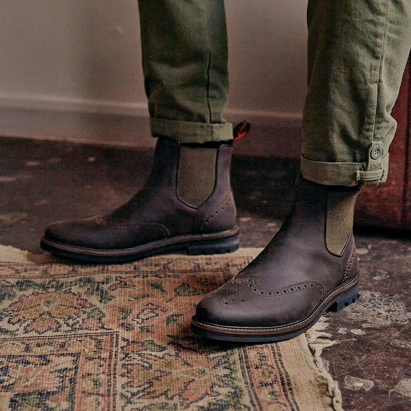 MITTON // BROWN & KHAKI-Men's Chelsea | LANX Proper Men's Shoes