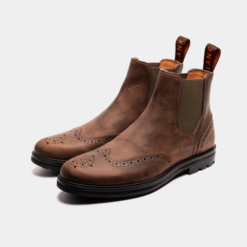 MITTON // BROWN & KHAKI-Men's Chelsea | LANX Proper Men's Shoes