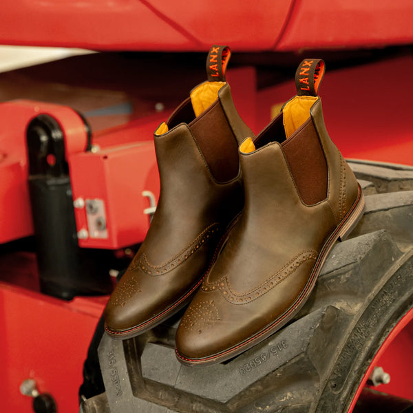 MITTON // GRFC BROWN DISTRESSED-Men's Chelsea | LANX Proper Men's Shoes