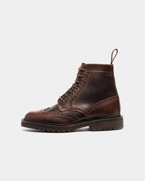 Women's - Newchurch - Caramel - Leather - Brogue Boots – LANX Women's - Newchurch - Caramel - Leather - Brogue Boots – LANX