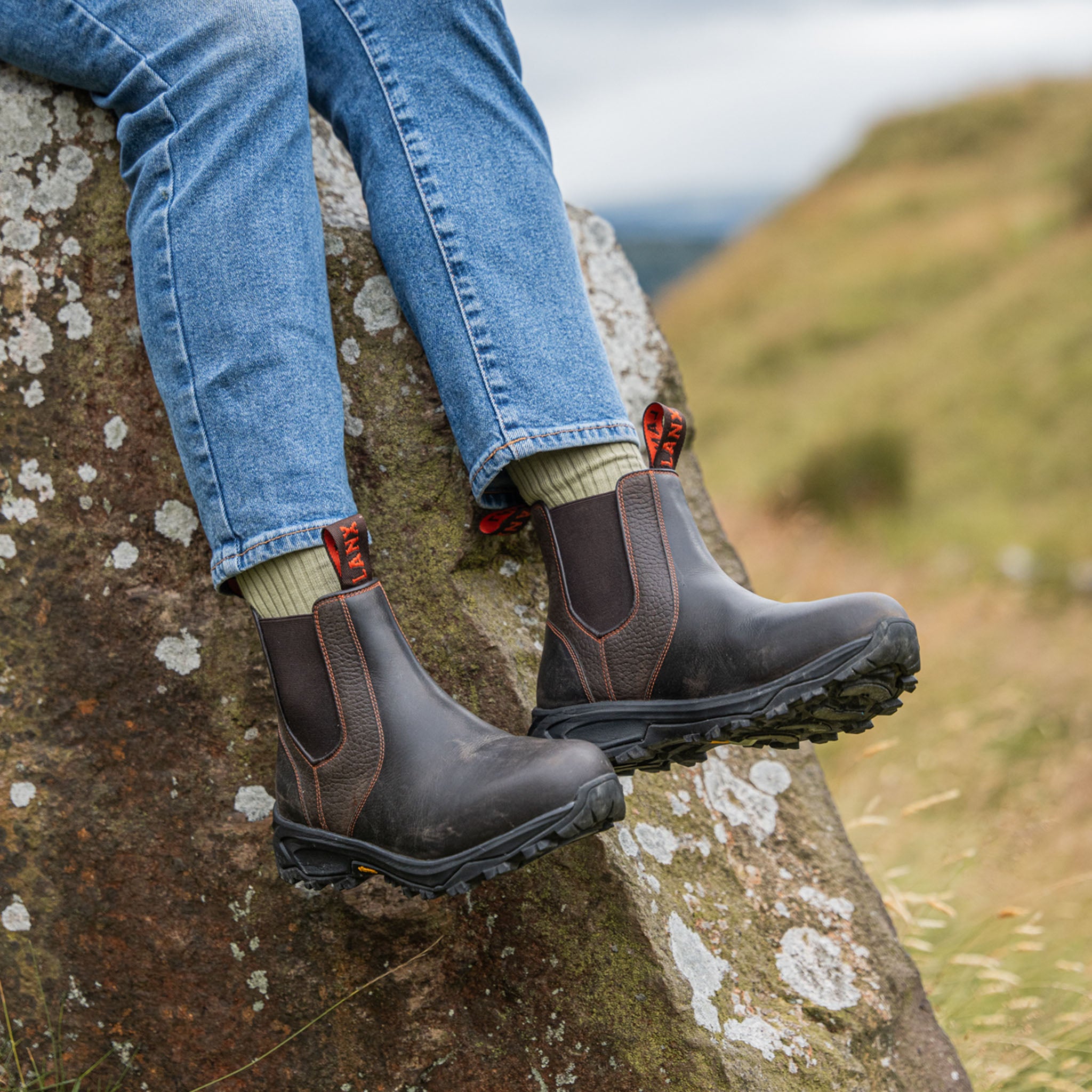 Women s Black Brown Leather Chelsea Boots LANX