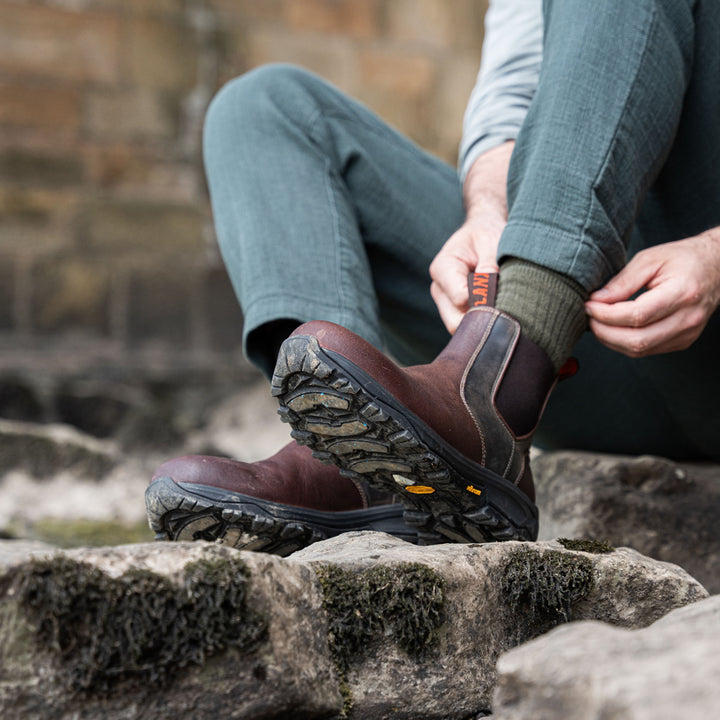 RIBCHESTER // REDBRICK & BLACK-Men's Outdoor | LANX Proper Men's Shoes