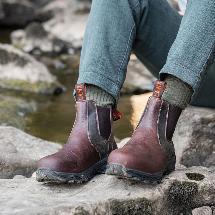 RIBCHESTER // REDBRICK & BLACK-Men's Outdoor | LANX Proper Men's Shoes