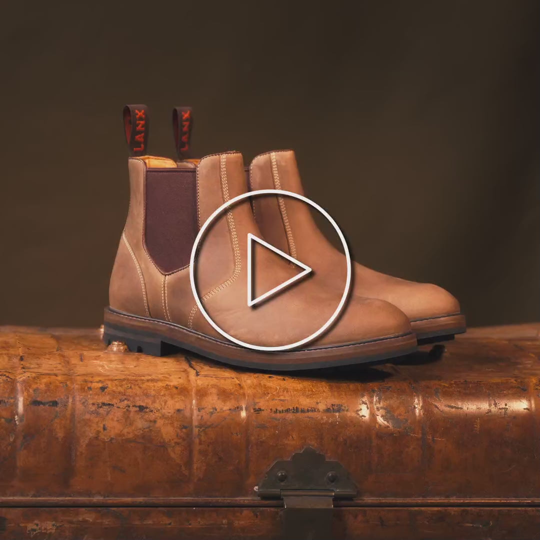Men's - Brown - Tan - Leather - Chelsea Boots – LANX