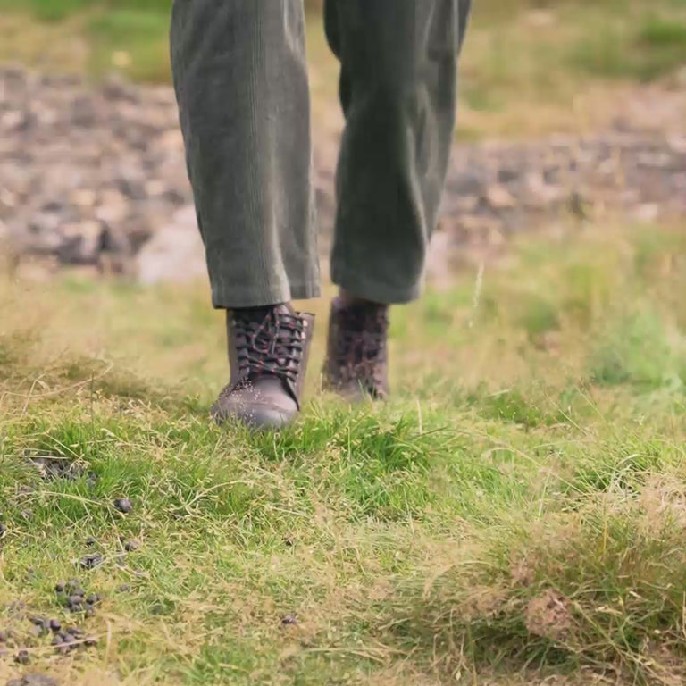 Video montage of LANX Pendle boot in Black and Brown Distressed Leather worn in the Lancashire Countryside