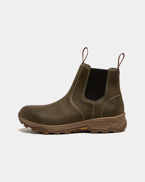 Men's - Green - Leather - Chelsea Boots – LANX