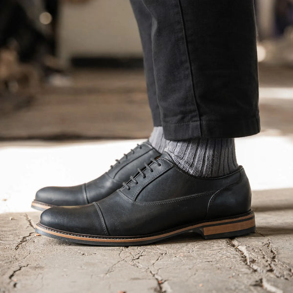 SABDEN // BLACK-Men's Shoes | LANX Proper Men's Shoes