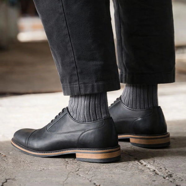 SABDEN // BLACK-Men's Shoes | LANX Proper Men's Shoes