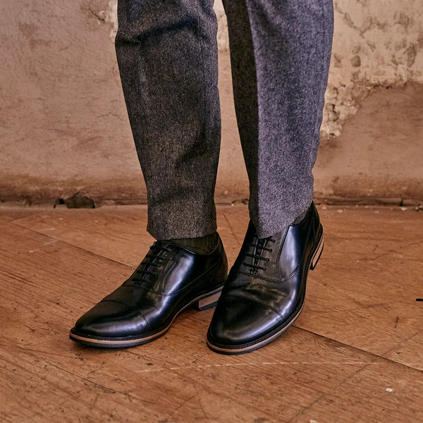 SABDEN // BLACK SHINE-Men's Shoes | LANX Proper Men's Shoes