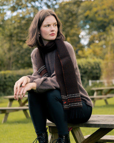 SALTERFORTH / BROWN-Scarf | LANX Proper Men's Shoes