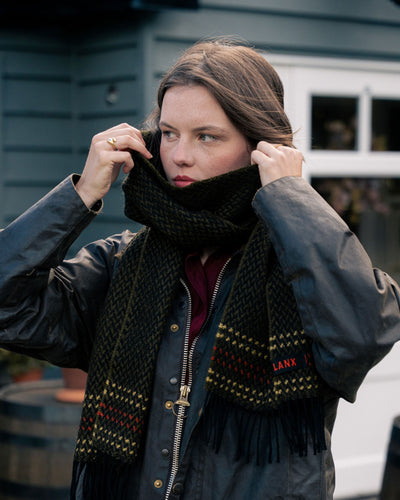 SALTERFORTH / GREEN-Scarf | LANX Proper Men's Shoes