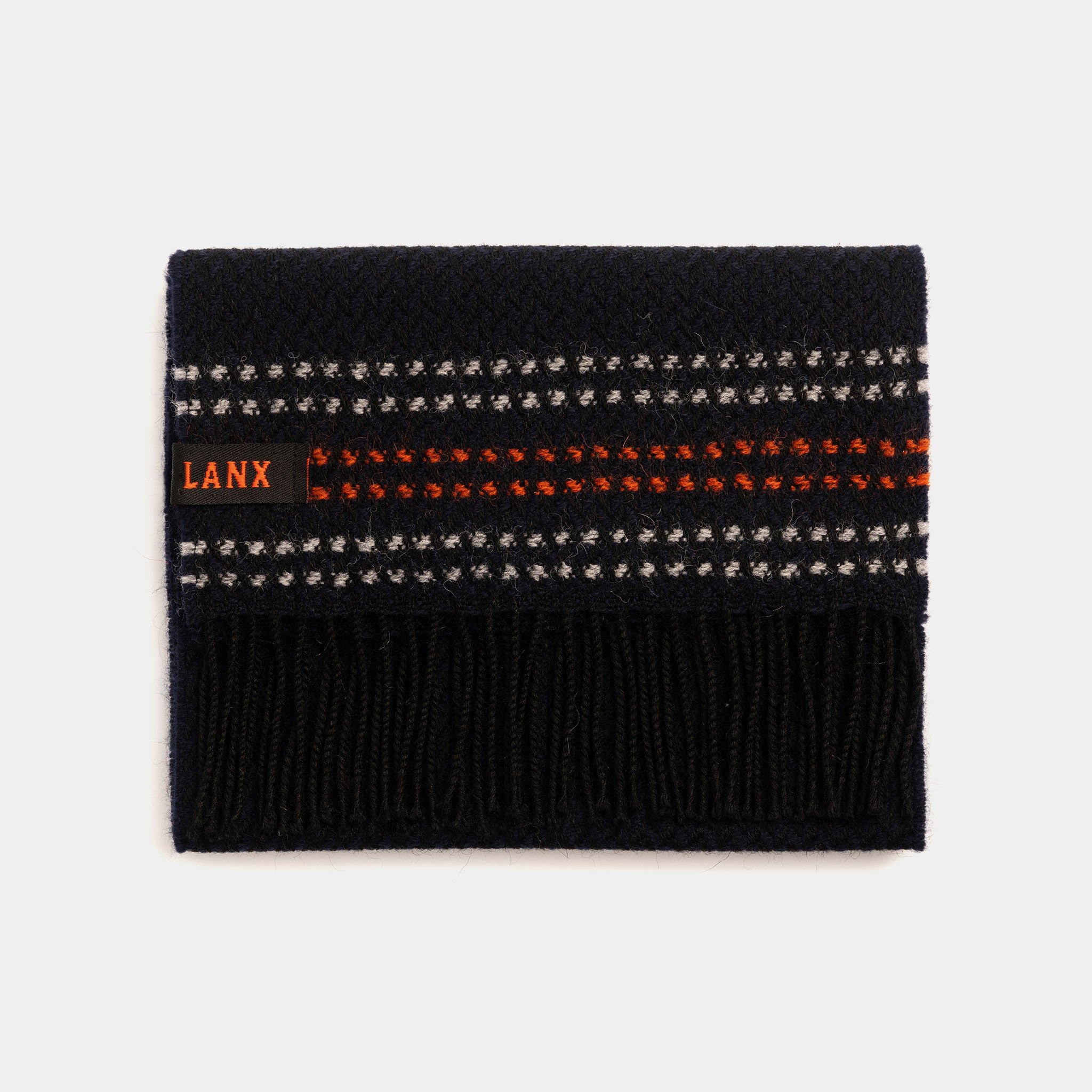 Salterforth - Navy - Wool Scarf - Made in England - Lanx